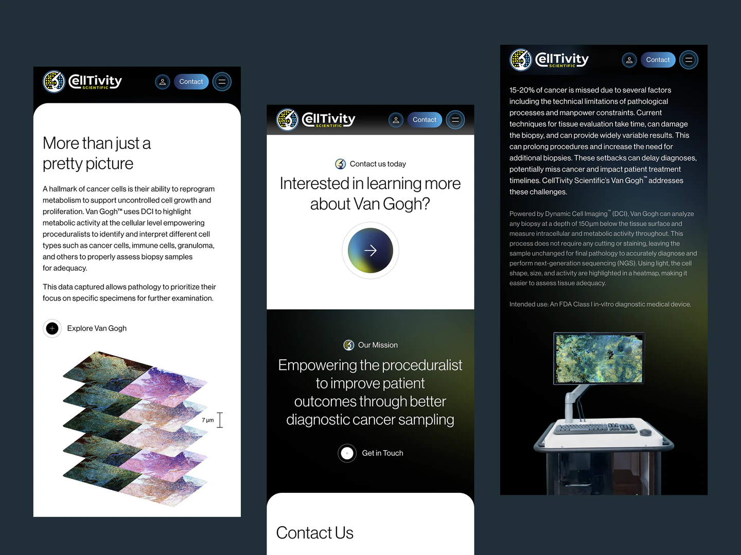 Celltivity mobile technology overview, company and contact sections