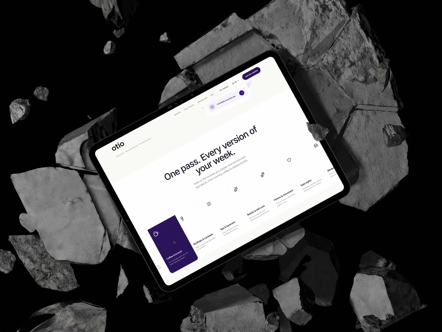 Otio website showcase
